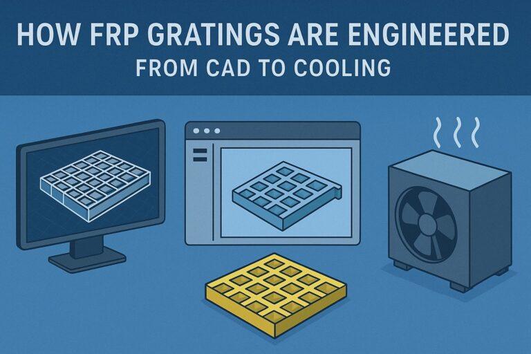 How FRP Gratings Are Engineered from CAD to Cooling from CAD to Cooling